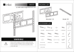 inlei MA570 Full Motion TV Wall Mount Instruction manual