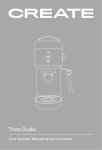 Create Thera Studio Semi Automatic Espresso Machine Benutzerhandbuch