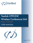NORTHLAND COMMUNICATIONS CP935W Wireless Conference Unit User Manual