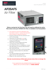 Axminster Professional AP25AFS Air Filter Instructions