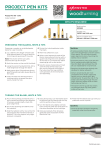 Axminster Woodturning Pazazz Rollerball Pen Kit Instructions