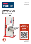 Axminster Workshop AW1400B Bandsaw Instructions