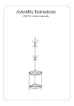 CR1921 Hennings Corner Coat Rack Assembly Instructions