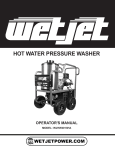 Wet Jet 9187212 Manual: 4 GPM  Gas Hot Water Pressure Washer