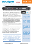 Blankom 4k-UHD-12G-Encoder-Streamer SHDE-4000 Quick Start Guide
