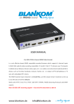 Blankom HDE-275Q Manual: 4-Channel HDMI Video Encoder