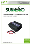SUNWIND 541268&mdash;50829554 Sinusomformer 1500 watt Brugervejledning
