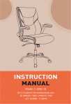 Sweetcrispy C-2892-1B Home Office Chair Instruction Manual
