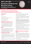 RED ARROW POLO 15W LED Emergency Bulkhead Instruction manual