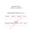 HANSONG HSBT3007-IA Full-Speed (12 Mbps) USB Interface Bluetooth Module User Manual