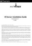 AntMiner S9 Bitcoin Miner - User Manual