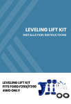 MAXPEEDINGRODS LLK-250-1118-B-LC Leveling Lift Kit Installation Guide