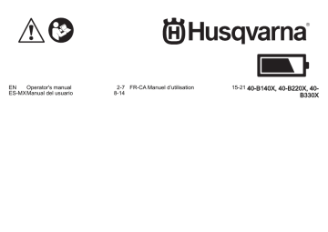 Husqvarna 40-B140X Hanlys Garden Machinery Instruction manual | Manualzz