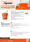 Dynamic E10 (CE884) Salad Spinner Manual