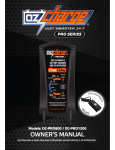 OZ Charge OC-PRO1200 Manual - 12V Battery Charger, Maintainer &amp; Rejuvenator