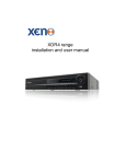 XENO XDR4 range Installation And User Manual