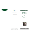 Telelink ESI IVX Conference Calls Quick Start Manual