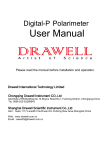 Drawell Digipol-P Series DigiPol Automatic Polarimeter Owner's Manual
