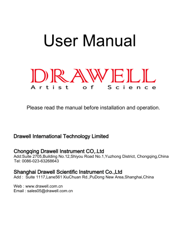 Drawell DW-27mini DW-XRD-27mini Desktop XRD X-ray Diffractometer Technical Solution Owner's Manual | Manualzz