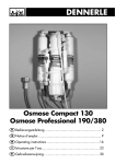 Dennerle Osmose Compact-Professional 130-190-380 Instructions