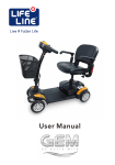 Lifeline 65-0012 GEM 4-Wheel Mobility Scooter User Manual