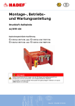 HADEF 42/87P Pneumatic Wirerope Winch Bedienungsanleitung