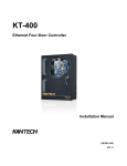 Kantech KT-400 Ethernet Four-Door Controller Installation Manual