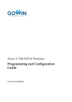 GOWIN Arora V 25K FPGA Configuration Guide - Programming and Configuration