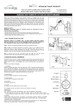 Minka-Aire WC210 Wall Mount Fan Control Instruction Manual