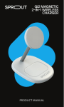 Sprout Qi2 Magnetic 2-in-1 Wireless Charger Manual