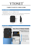 YTONET 6097 Tablet Sleeve Bag Carrying Case User Guide