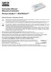 VELP Scientifica Wireless DataBox / RESPIROSoft BOD and Respirometer Instruction manual