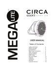 MEGA-Lite Circa Giant Scoop LED Owner's Manual - Download &amp; Read Online
